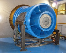 Axial fan in the aerodynamic test lab