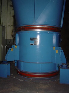Vertical arrangement of an exhaust fan 